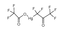 Trifluoroacetoxymercuripentafluoroaceton结构式