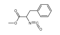 2-isocyanato-3-phenyl-propionic acid methyl ester Structure