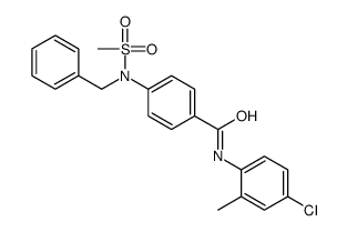 4-[benzyl(methylsulfonyl)amino]-N-(4-chloro-2-methylphenyl)benzamide结构式