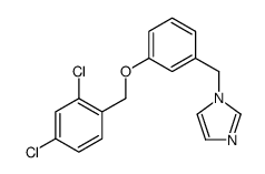 1-[[3-[(2,4-dichlorophenyl)methoxy]phenyl]methyl]imidazole Structure