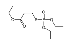 3-(Diethoxyphosphinylthio)propionic acid ethyl ester结构式