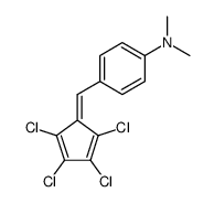 N,N-dimethyl-4-(2,3,4,5-tetrachloro-cyclopentadienylidenemethyl)-aniline Structure