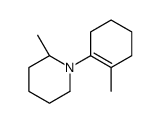 (2S)-2-methyl-1-(2-methylcyclohexen-1-yl)piperidine结构式