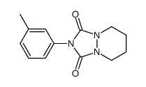 2-(3-methylphenyl)-5,6,7,8-tetrahydro-[1,2,4]triazolo[1,2-a]pyridazine-1,3-dione Structure