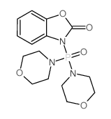 3-dimorpholin-4-ylphosphorylbenzooxazol-2-one Structure