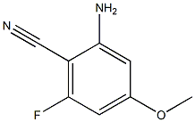 2-Amino-6-fluoro-4-methoxy-benzonitrile structure