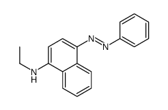 N-ethyl-4-phenyldiazenylnaphthalen-1-amine结构式