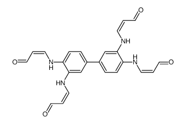 3,3',3'',3'''-(Biphenyl-3,4,3',4'-tetrayl-3,4,3',4'-tetraimino)-tetrapropenal Structure