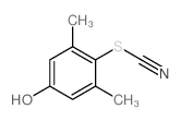 Thiocyanic acid,4-hydroxy-2,6-dimethylphenyl ester结构式