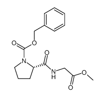 Cbz-Pro-Gly-OCH3结构式