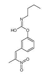 [3-(2-nitroprop-1-enyl)phenyl] N-butylcarbamate结构式