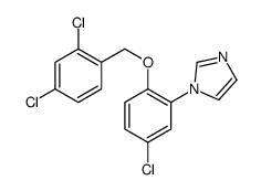 1-[5-chloro-2-[(2,4-dichlorophenyl)methoxy]phenyl]imidazole Structure