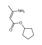 cyclopentyl 3-aminobut-2-enoate Structure