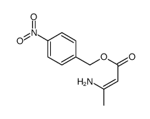 (4-nitrophenyl)methyl 3-aminobut-2-enoate结构式
