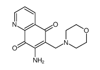 7-amino-6-(morpholin-4-ylmethyl)quinoline-5,8-dione结构式