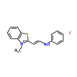 2-(2-Anilinovinyl)-3-methylbenzothiazolium iodide Structure