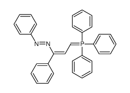 phenyl-[1-phenyl-3-(triphenyl-λ5-phosphanylidene)prop-1-enyl]diazene Structure