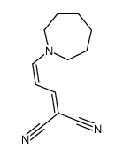 2-[3-(azepan-1-yl)prop-2-enylidene]propanedinitrile结构式