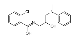 2-chloro-N-[2-hydroxy-3-(methylphenylamino)propyl]benzamide结构式