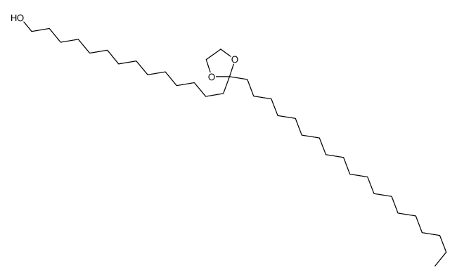 14-(2-nonadecyl-1,3-dioxolan-2-yl)tetradecan-1-ol结构式