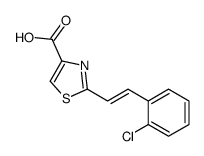 2-[2-(2-chlorophenyl)ethenyl]-1,3-thiazole-4-carboxylic acid Structure