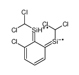 [2-chloro-6-(dichloromethyl-λ2-silanyl)phenyl]-(dichloromethyl)silicon结构式