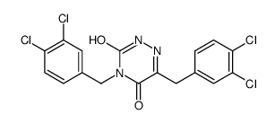 4,6-bis[(3,4-dichlorophenyl)methyl]-2H-1,2,4-triazine-3,5-dione结构式