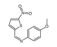 N-(4-methoxyphenyl)-1-(5-nitrothiophen-2-yl)methanimine Structure