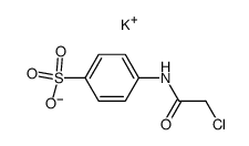 N-(2-chloroacetyl)sulfanilic acid potassium salt Structure