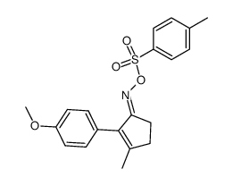 3-Methyl-2-p-methoxyphenyl-2-cyclopenten-1-on-oxim-p-toluolsulfonat Structure
