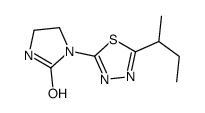 1-(5-butan-2-yl-1,3,4-thiadiazol-2-yl)imidazolidin-2-one Structure