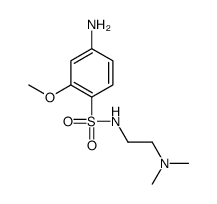 4-amino-N-[2-(dimethylamino)ethyl]-2-methoxybenzenesulfonamide结构式