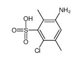 5-amino-2-chloro-3,6-dimethylbenzenesulfonic acid结构式