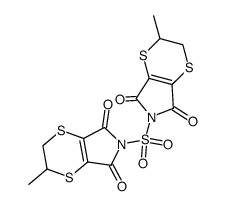 2,2'-dimethyl-2,3,2',3'-tetrahydro-6,6'-sulfonyl-bis-[1,4]dithiino[2,3-c]pyrrole-5,7-dione Structure