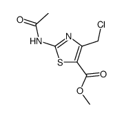 2-Acetylamino-4-chlormethyl-5-carbmethoxythiazol Structure