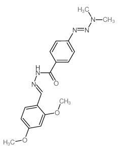 Benzoic acid,4-(3,3-dimethyl-1-triazen-1-yl)-, 2-[(2,4-dimethoxyphenyl)methylene]hydrazide Structure