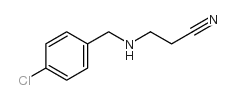 3-(4-氯苯甲基氨基)丙腈结构式