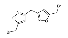 5-(bromomethyl)-3-[[5-(bromomethyl)-1,2-oxazol-3-yl]methyl]-1,2-oxazole Structure