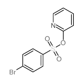 Benzenesulfonic acid,4-bromo-, 2-pyridinyl ester structure