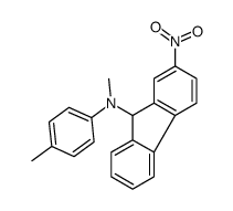 N-methyl-N-(4-methylphenyl)-2-nitro-9H-fluoren-9-amine结构式
