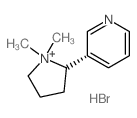 3-(1,1-dimethylpyrrolidin-1-ium-2-yl)pyridine,hydrobromide Structure