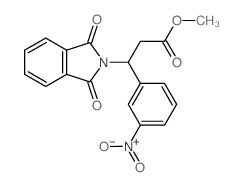 2H-Isoindole-2-propanoicacid, 1,3-dihydro-b-(3-nitrophenyl)-1,3-dioxo-, methyl ester Structure