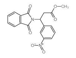 2H-Isoindole-2-propanoicacid, 1,3-dihydro-b-(3-nitrophenyl)-1,3-dioxo-, methyl ester structure