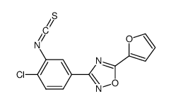 3-(4-chloro-3-isothiocyanatophenyl)-5-(furan-2-yl)-1,2,4-oxadiazole结构式