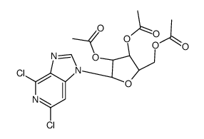 1-(2,3,5-Tri-O-acetyl--D-ribofuranosyl)-4,6-dichloroimidazo[4,5-c]pyridine Structure