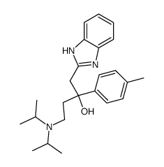 1-(1H-benzoimidazol-2-yl)-4-diisopropylamino-2-p-tolyl-butan-2-ol结构式