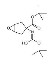 (1S,3r,5R)-tert-butyl 3-(tert-butoxycarbonyl)-6-oxa-bicyclo[3.1.0]hexane-3-carboxylate structure