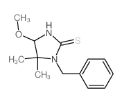 2-Imidazolidinethione,4-methoxy-5,5-dimethyl-1-(phenylmethyl)-结构式