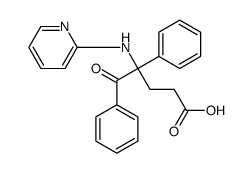 5-oxo-4,5-diphenyl-4-(pyridin-2-ylamino)pentanoic acid结构式