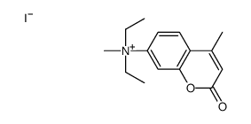 diethyl-methyl-(4-methyl-2-oxochromen-7-yl)azanium,iodide Structure